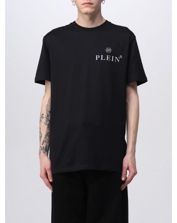 PHILIPP PLEIN - Logo cotton T-shirt - Black
