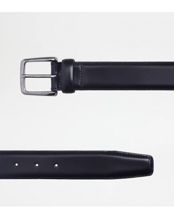 TOD'S - Leather belt - Black