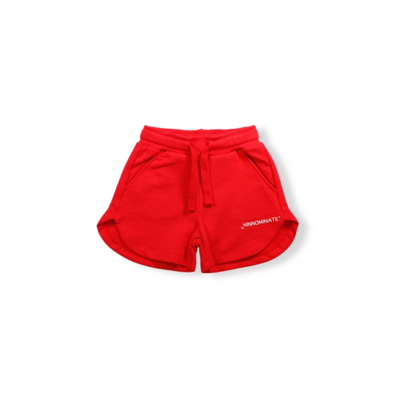 HINNOMINATE KIDS - Shorts in Cotone PF0090 - Rosso Fuoco