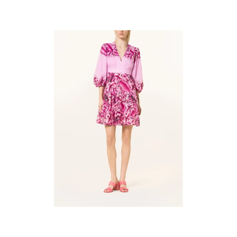 PINKO - BALTO Cotton Dress - Lilac/Fuchsia