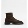 TOD'S - Suede Ankle Boot MOD. XXM61K0HM10RE0S800 - Dark brown
