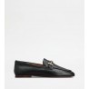 TOD'S - Leather Hook Loafers - Black