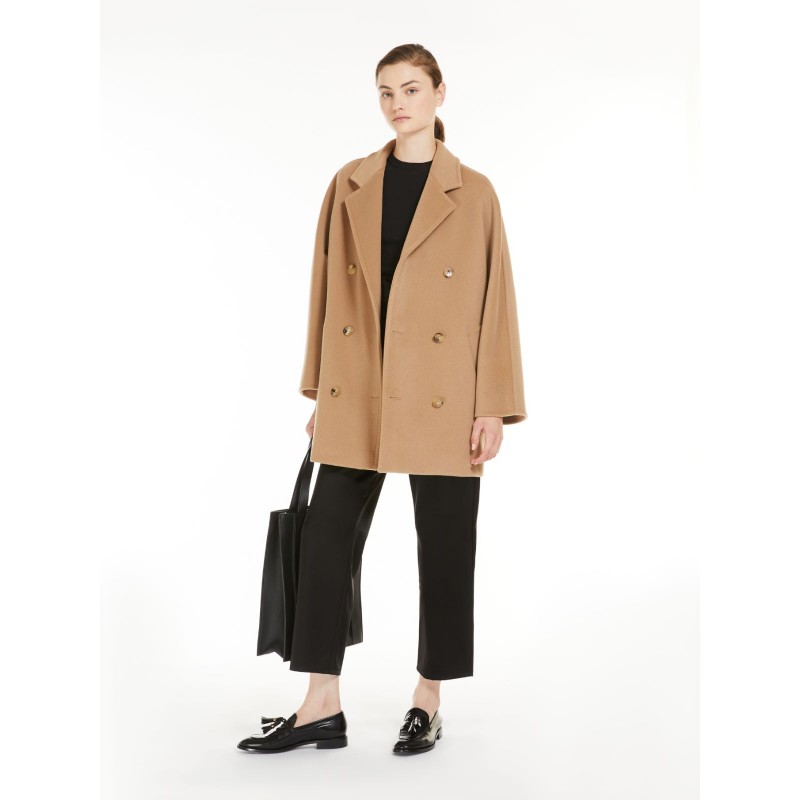 MAX MARA - 101801Wool and Cashmere  Icon Coat REBUS - Camel