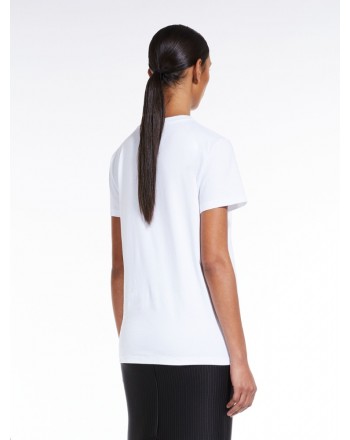 MAX MARA - T-Shirt in Cotone VALIDO - Bianco