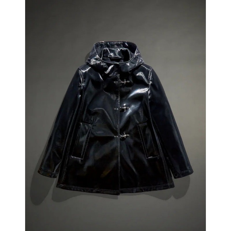 FAY - Glossy Raincoat -Black