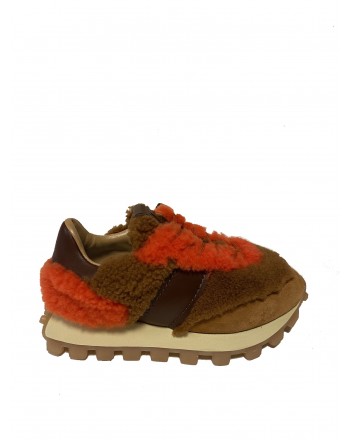 TOD'S - Sheep Sneakers Tod's - Leather/Brown