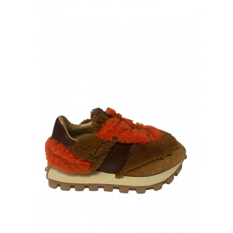 TOD'S - Sheep Sneakers Tod's - Leather/Brown