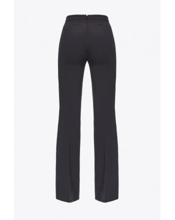 PINKO - SPIN Stretch Crepe Trousers - Black