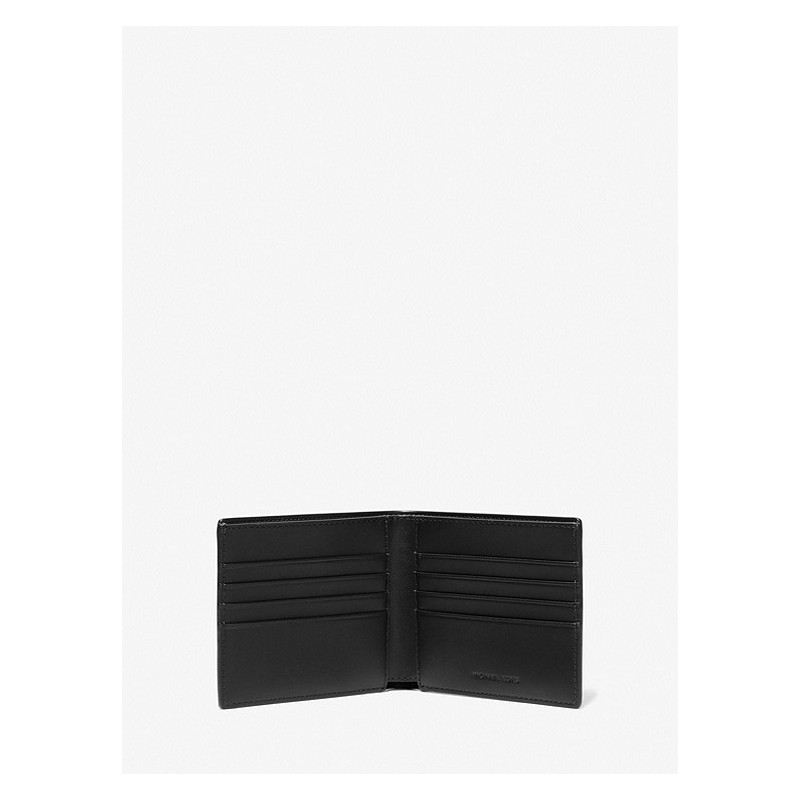 MICHAEL BY MICHAEL KORS - Leather Monogram Wallet - Brown/Black
