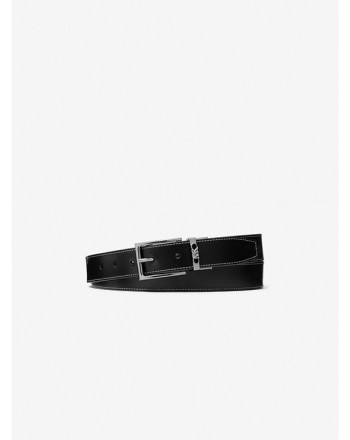 MICHAEL KORS - Cintura reversibile in pelle con logo  39F3LBLY2O - Nero