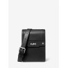 MICHAEL KORS - Varick Leather Shoulder Bag for Smartphone 33F3LVAM5L - Black