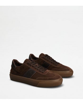 TOD'S - Tod's Suede Sneakers - Brown