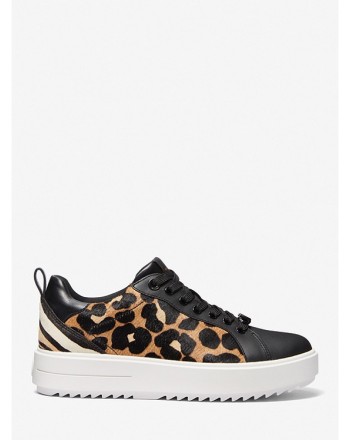 MICHAEL by MICHAEL KORS -  Sneakers LACE UP Leopard - Nero