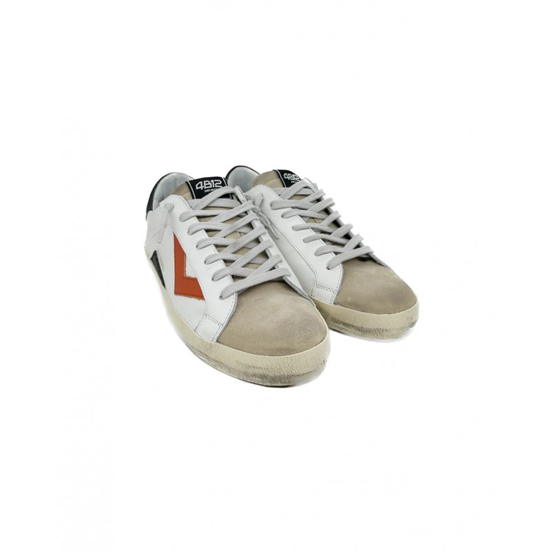 4B12 - Sneakers Suprime UC02 - Bianco/Arancio