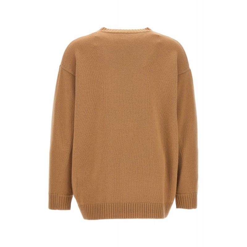 MAX MARA -FIDO Wool and Cashmere Knit - Camel