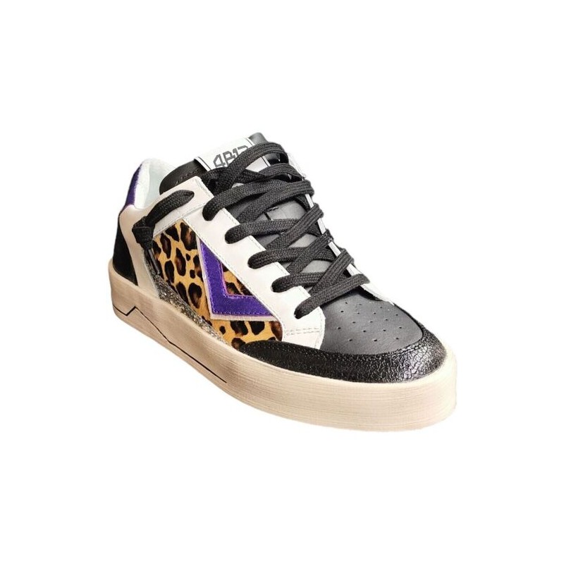 4B12 - KYLE Sneakers -D849 - Black/Purple