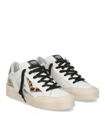 4B12 - Sneakers KYLE-D845 - Platino/Bianco