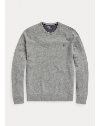 POLO RALPH LAUREN - Wool crew neck sweater - Light Grey