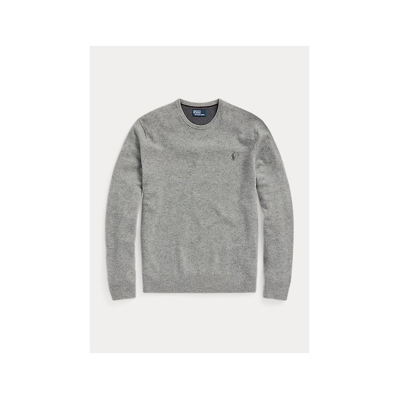 POLO RALPH LAUREN - Wool crew neck sweater - Light Grey