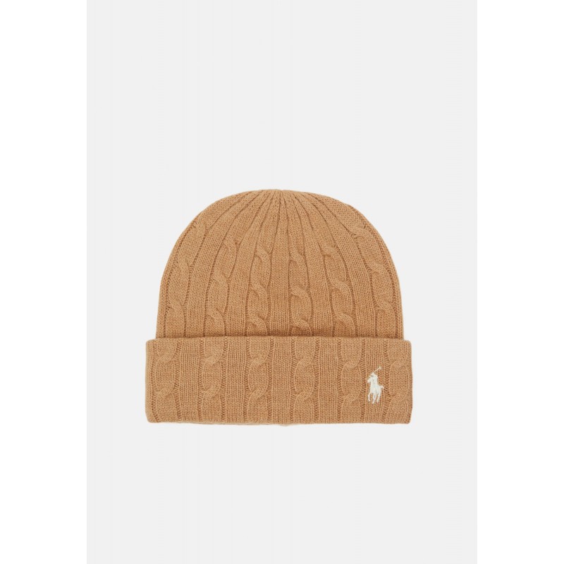 POLO RALPH LAUREN  - Wool and Cashmere Beanie - Camel