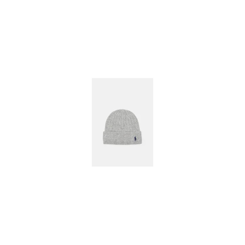 POLO RALPH LAUREN  - Wool and Cashmere Beanie - Soft Grey