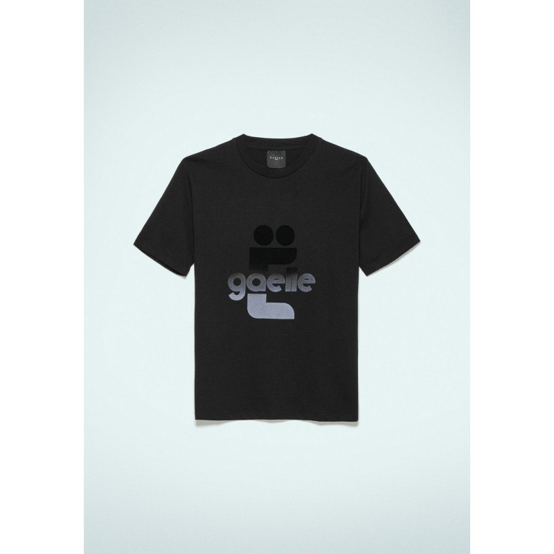 GAELLE - Jersey Half Sleeve T-Shirt - Black