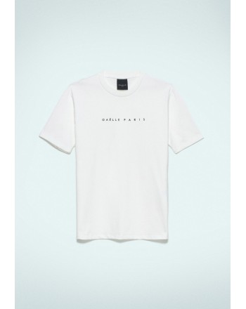GAELLE - T-Shirt Mezza Manica In Jersey - Bianco/Nero