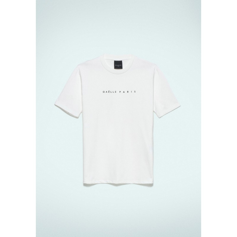 GAELLE - T-Shirt Mezza Manica In Jersey - Bianco/Nero
