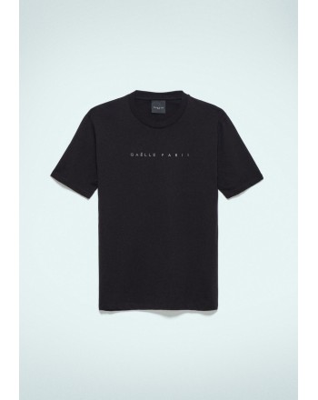 GAELLE - T-Shirt Mezza Manica In Jersey - Nero/bianco