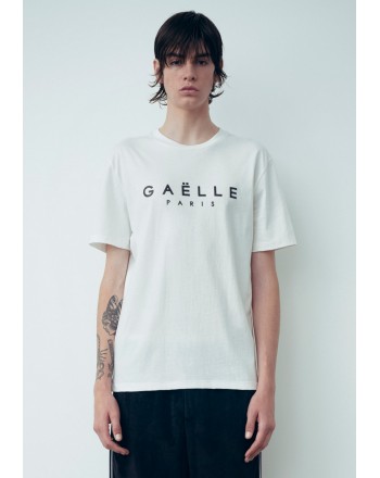 GAELLE - Jersey Half Sleeve T-Shirt - White