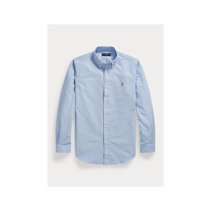 POLO RALPH LAUREN - OXFORD Custom Fit Shirt - Light Blue