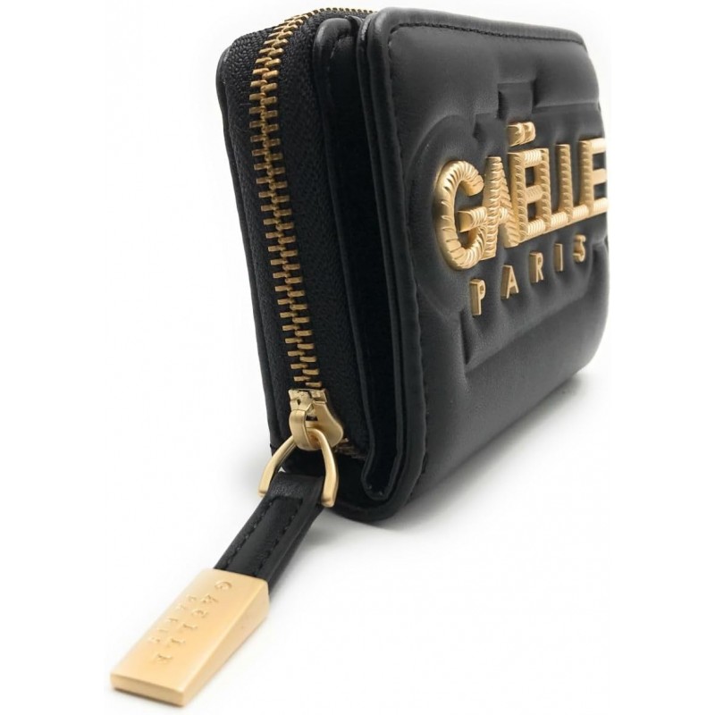 GAELLE - Faux Leather Wallet - Black