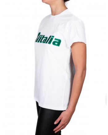 ALBERTA FERRETTI -  T-shirt in jersey cotone ALITALIA - Bianco