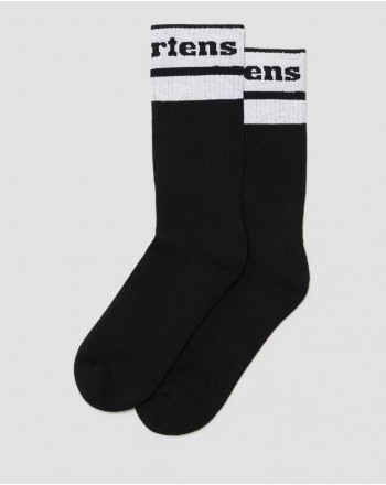 DR. MARTENS - Athletic logo socks - Black/White