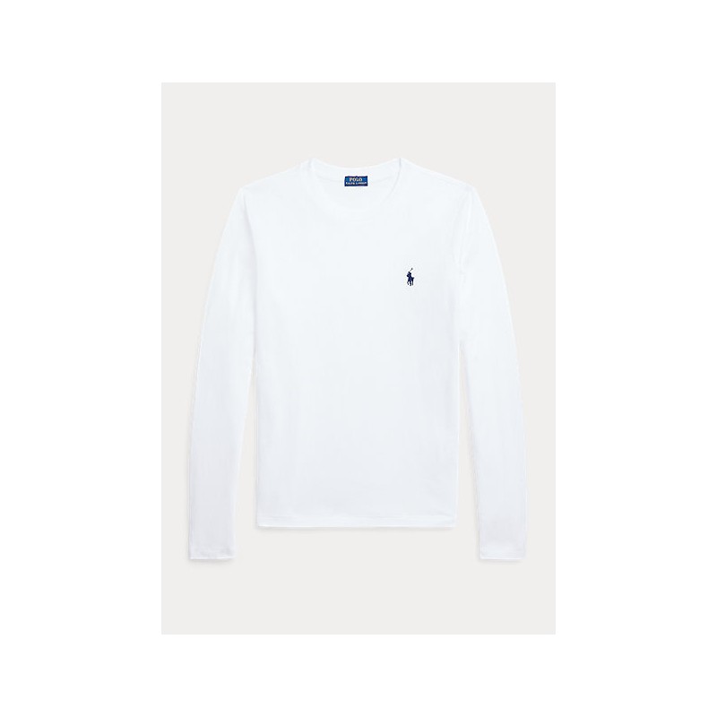 POLO RALPH LAUREN - Long Sleeves Cotton T-Shirt - White