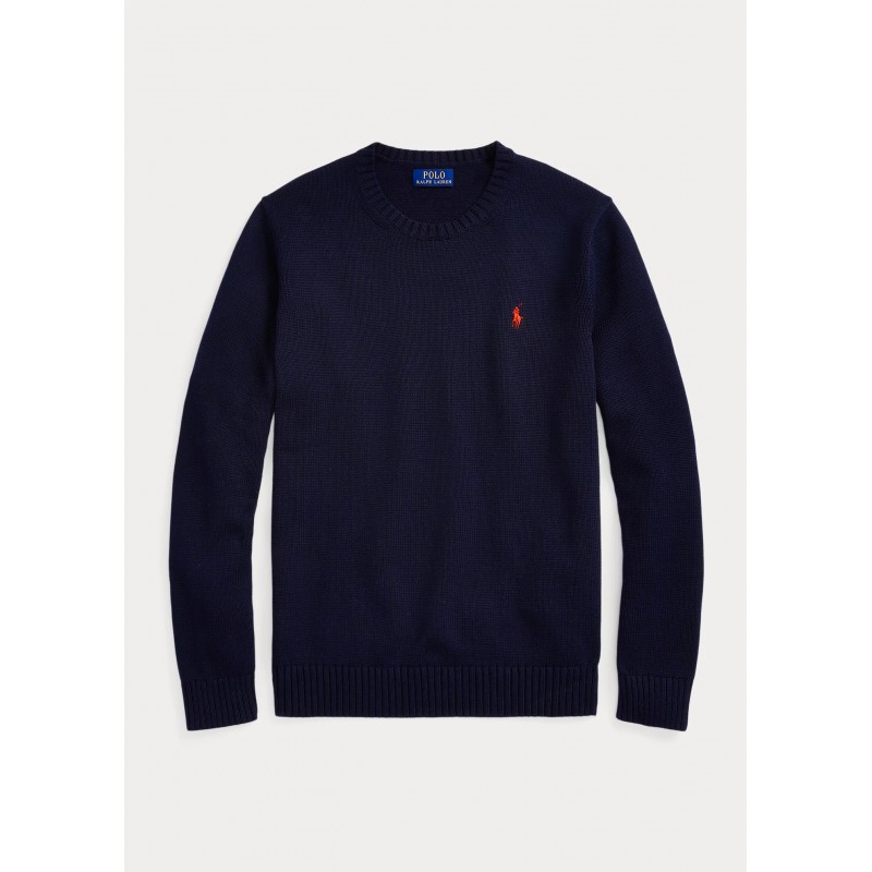 POLO RALPH LAUREN - Wool and cashmere braid sweater - Hunter Navy
