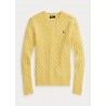POLO RALPH LAUREN - Wool and cashmere braid sweater - Yellow