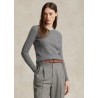 POLO RALPH LAUREN - Maglia a trecce in lana e cashmere - Grey