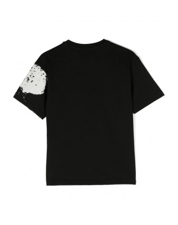 BARROW - T-shirt with patent effect - Black