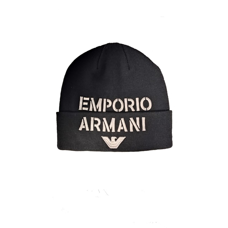 EMPORIO ARMANI - Cappello in Misto Lana - Nero