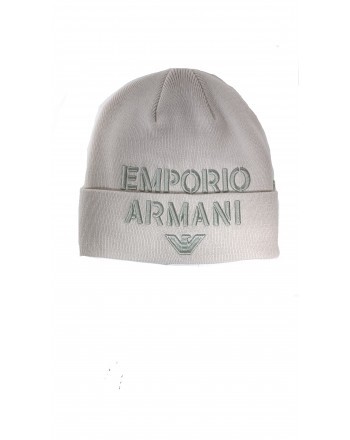 EMPORIO ARMANI - Cappello in Misto Lana - Crema