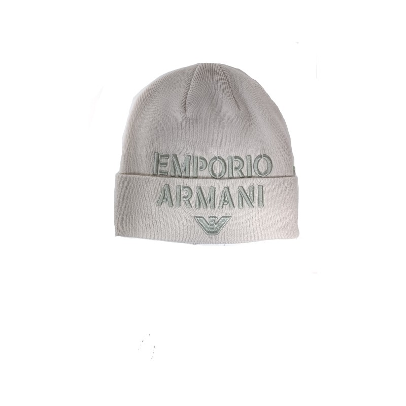 EMPORIO ARMANI - Cappello in Misto Lana - Crema