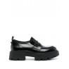 ASH- GENIAL STUD Leather Loafers - Black
