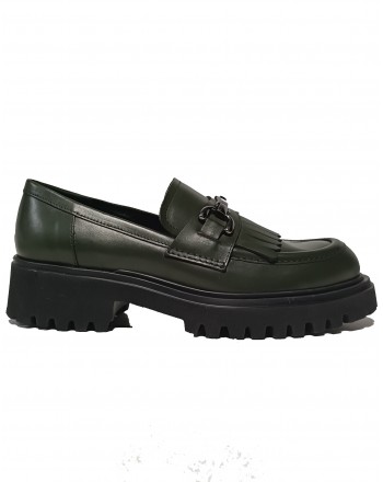 GUGLIELMO ROTTA - RANCH leather loafer - Military