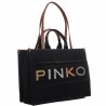 PINKO - SHOPPER Denim Bag - Black