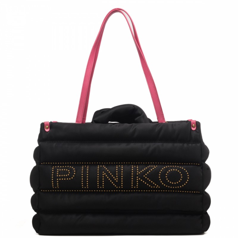 PINKO - SHOPPER RECYCLED Bag - Black