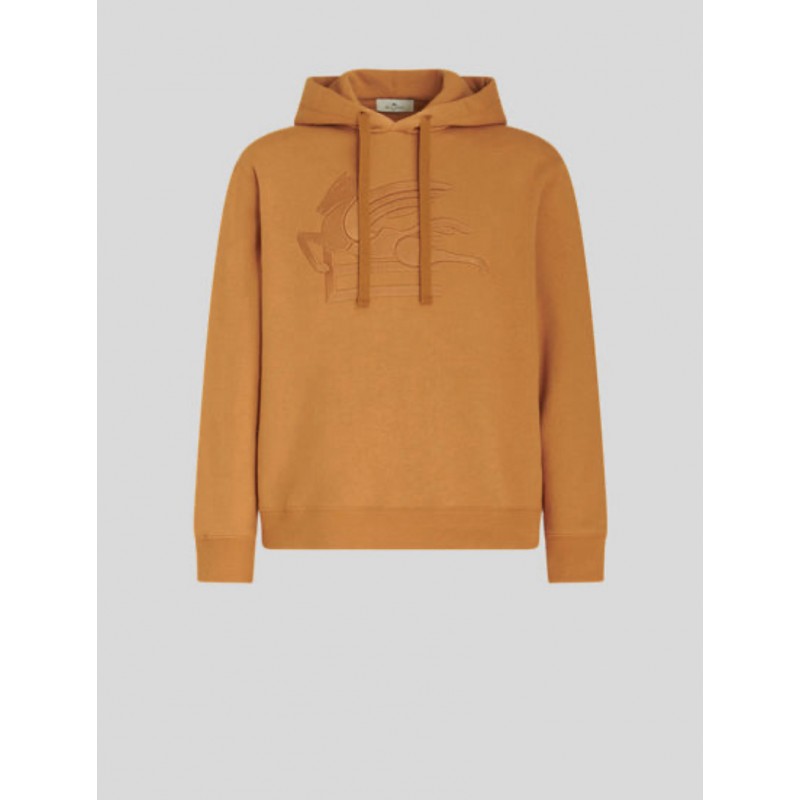 ETRO - Cotton hoodie - Yellow Ochre