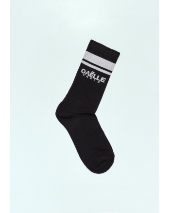 GAELLE - Logo Cotton Socks  - Black
