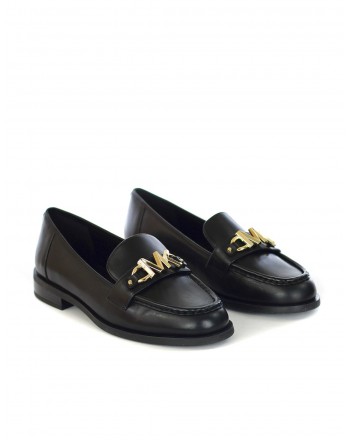 MICHAEL BY MICHAEL KORS - TIEGAN Leather Loafers- Black