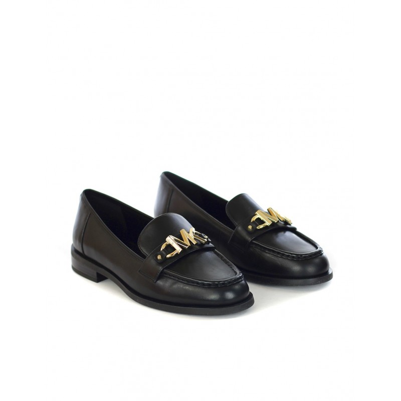 MICHAEL BY MICHAEL KORS - TIEGAN Leather Loafers- Black